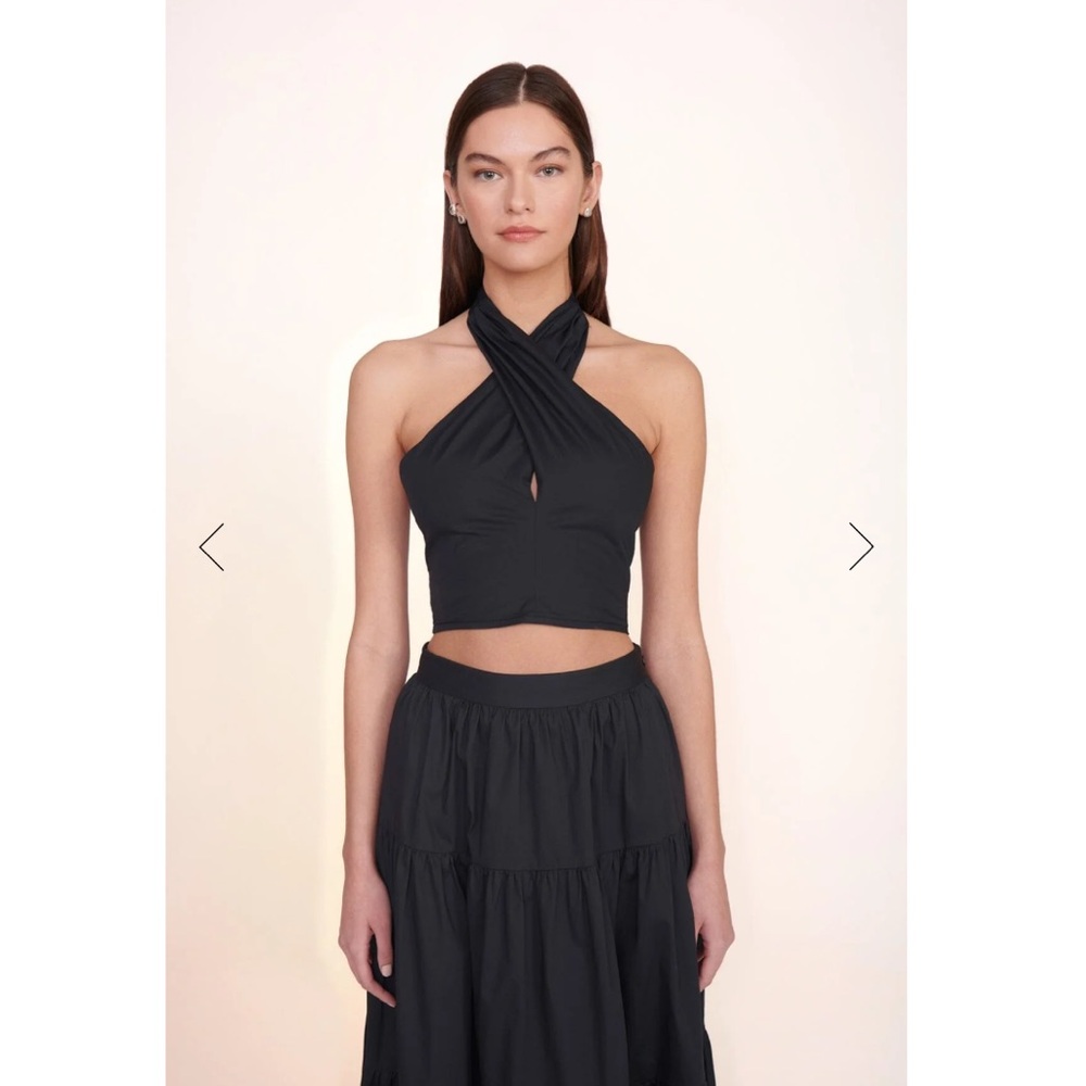 STAUD Kai Black Top 6 NWT